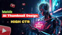 generate high quality robotic ai futuristic artwork and thumbnails