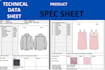 create professional spec sheets, tech packs, and product sell sheets