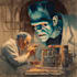 create vintage comic, horror and sci fi art