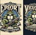 do professional frog logo with t shirt design