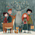 make a christmas illustration and christmas card