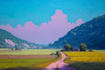 paint landscape in oil painting