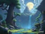 design 2d game concept art background and environment