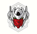 wonderful modern mecha logo design with express delivery