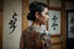 create a japanese style tattoo art
