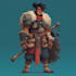 make a character for game art