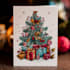 illustration christmas book , holiday funny cartoon