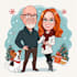 draw christmas cartoon caricature