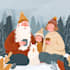 draw christmas cartoon caricature