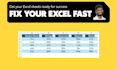 clean, fix and format your excel sheets fast