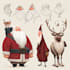 custom cute christmas character illustration