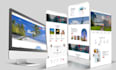 design a modern, responsive full website using HTML CSS javascript