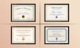 do professional certificate, custom certificate, award certificate and diploma