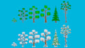 make pixel trees and environments