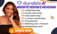 design durable ai 10web website weebly webwave website durable website 10web