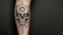 create a tattoo design for leg sleeve