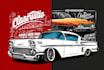 draw classic car illustration for event show tshirt