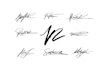 do handwriting scripted signature cursive autograph logo
