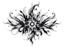 custom an abstract black tattoo design