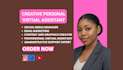 creative virtual assistant executive VA creative assistant creative va