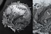 create a dark art illustration
