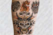 custom an abstract black tattoo design