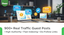 publish guest posts on relevant high quality websites