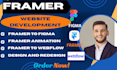 get framer website design develop webflow website figma to framer webflow design