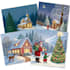 create a beautiful illustrated christmas card