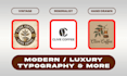 create a unique, luxury and timeless logo design