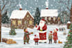 create festive holiday christmas design illustration
