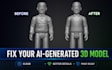 fix your ai generated 3d model