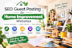 publish quality home improvement guest posts with df links