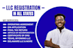 usa llc registration in texas, new mexico, montana, florida for non residents