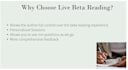 be your live, real time beta reader