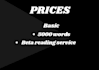 a service of beta reading