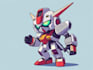 draw amazing character mecha robot illustration