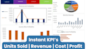 create a dynamic sales and profitability dashboard in excel