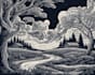 create awesome linocut illustration art