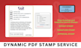 create custom dynamic pdf stamp using javascript