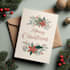 create a beautiful illustrated christmas card