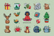 create  doodle icons, cartoon illustrations