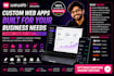 build custom weweb web app saas platform client portal and business dashboard