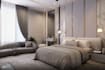 refurnish 3d master bedroom, luxury design, makeup area, bathroom rendering