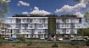 visualize3d modern estate villa facade,urban streetscape render,car park design