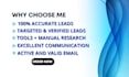 collect niche based leads generation, linkdin research, data