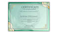 design completion, diploma and award certificates