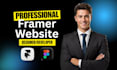 create modern framer website design, framer landing page, framer developer