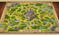 create board game map illustration fantasy battlemap, 2d map design city map art