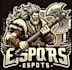 do vintage axe barbarian warrior esport logo with creative concepts